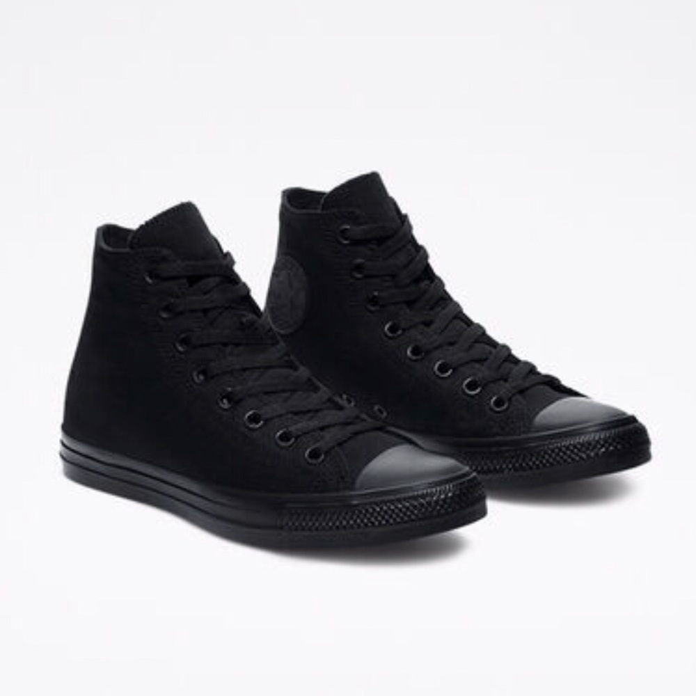 All Black Converse